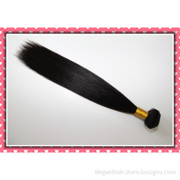 Unprocessed Brazilian Virgin Hair Extension Silky Straight Weaving 18" 100g Natural Black Color
